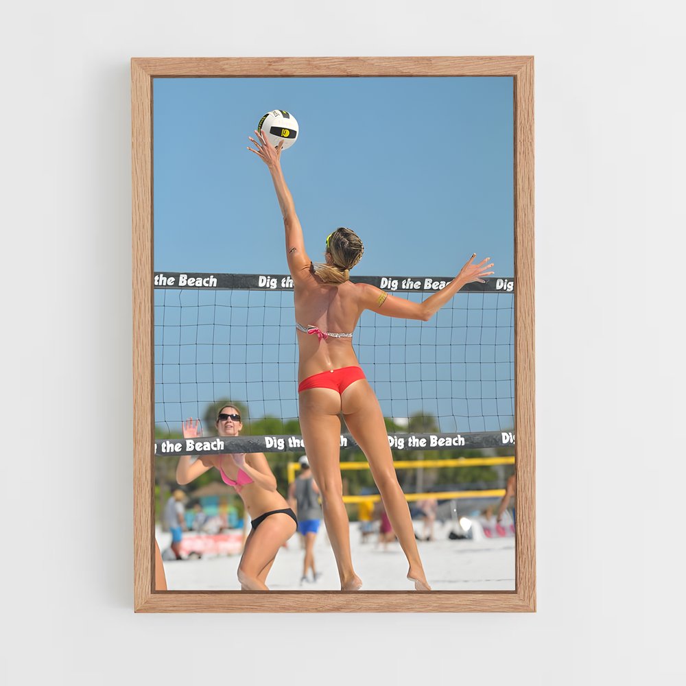 Poster Beach Volleyball Fever – affiche Beach-volley (vue 4)